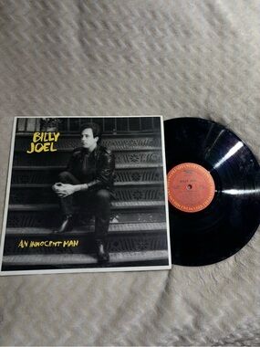 Billy Joel "An Innocent Man" Vinyl LP - Black Record with Red Label